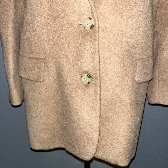 WOMEN'S 80s SANYO for I. MAGNIN 100% CAMEL HAIR BLAZER JACKET MADE IN JAPAN - 12 - Picture 6 of 11